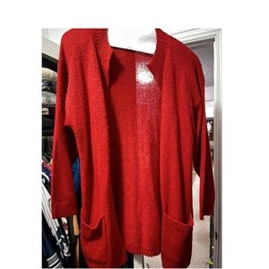 Huntington Ridge - Red Cardigan